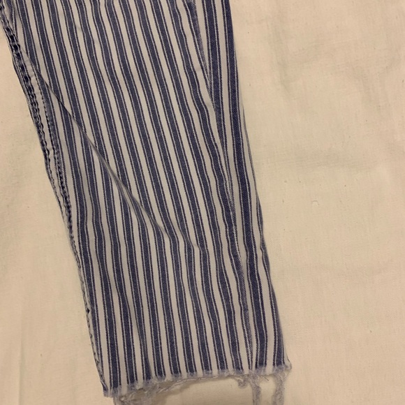*NOT FOR SALE/SOLD* Zara striped jeans premium denim size 4 - Picture 5 of 7